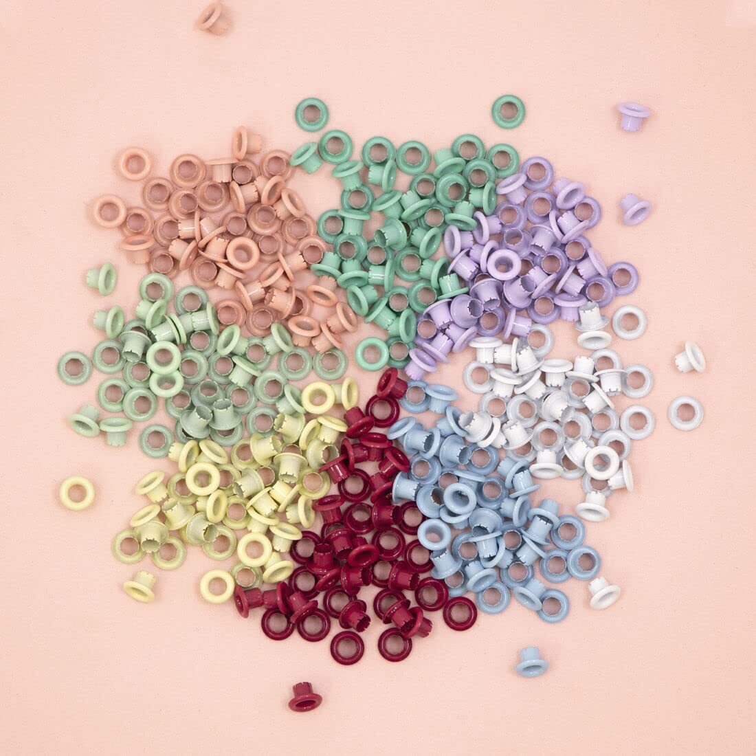 Accessoire Carterie Créative 50 Mini Œillets Violet 3mm - Pour Scrapbooking, Cartes, Artisanat œillets Renforcement Trous