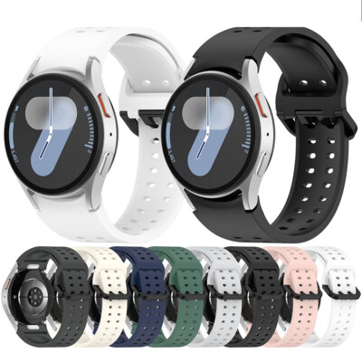 For Samsung Galaxy Watch 7 FE/ 6/6 Classic/5/5 Pro/4/4 Classic Silicone Strap