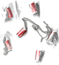 COCA-COLA CAN قلادة 12 قطع من الـ 1980s MAKE INTO أقراط