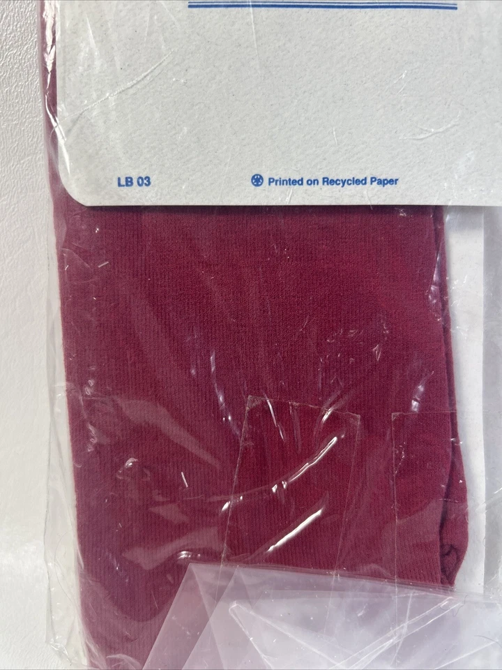 Medias LANDS END Niñas Rojo Baya Sólida Talla Grande 12-14 NUEVAS en Paquete Foto 4 de 4