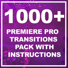 1000 Premiere Pro Transitions Pack with Fast Delivery