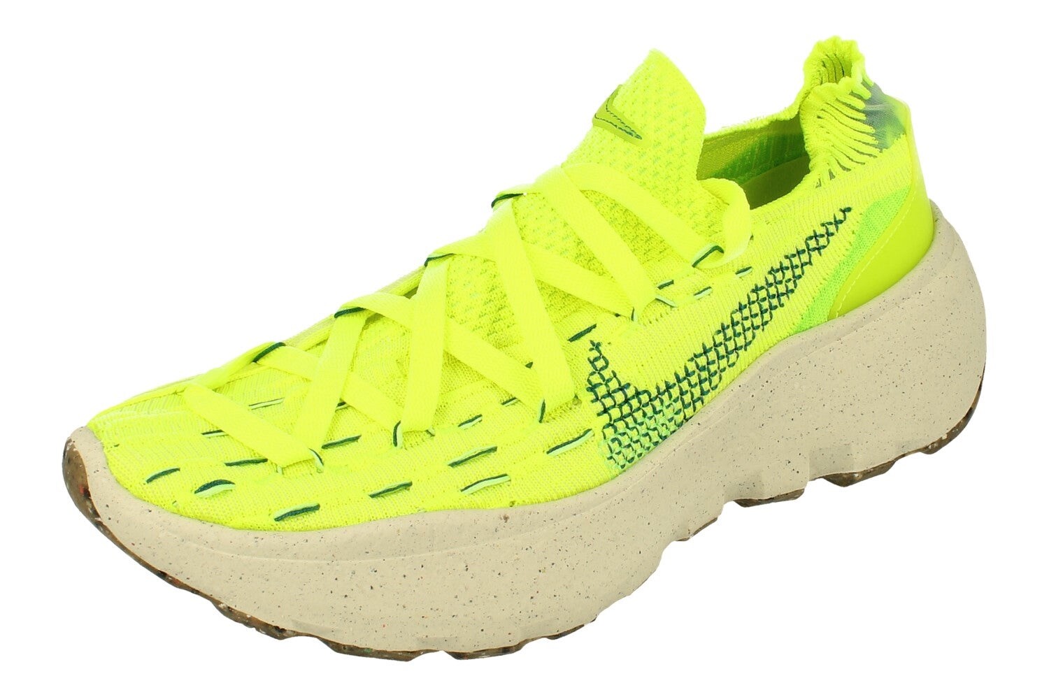 Nike Space Hippie Tenis Volt Zapatos para Correr Swoosh Logo Tejido Entrenadores Hombres Talla