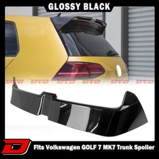 15-2019 Fits Volkswagen Golf 7 MK7 5D O Look Rear Trunk Spoiler Painted Black