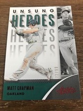 2021 PANINI ABSOLUTE UNSUNG HEROES RED MATT CHAPMAN #72/99 - UH-9
