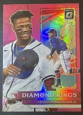 2022 Donruss Optic Baseball Ronald Acuna Jr. Pink Diamond Kings Atlanta Braves