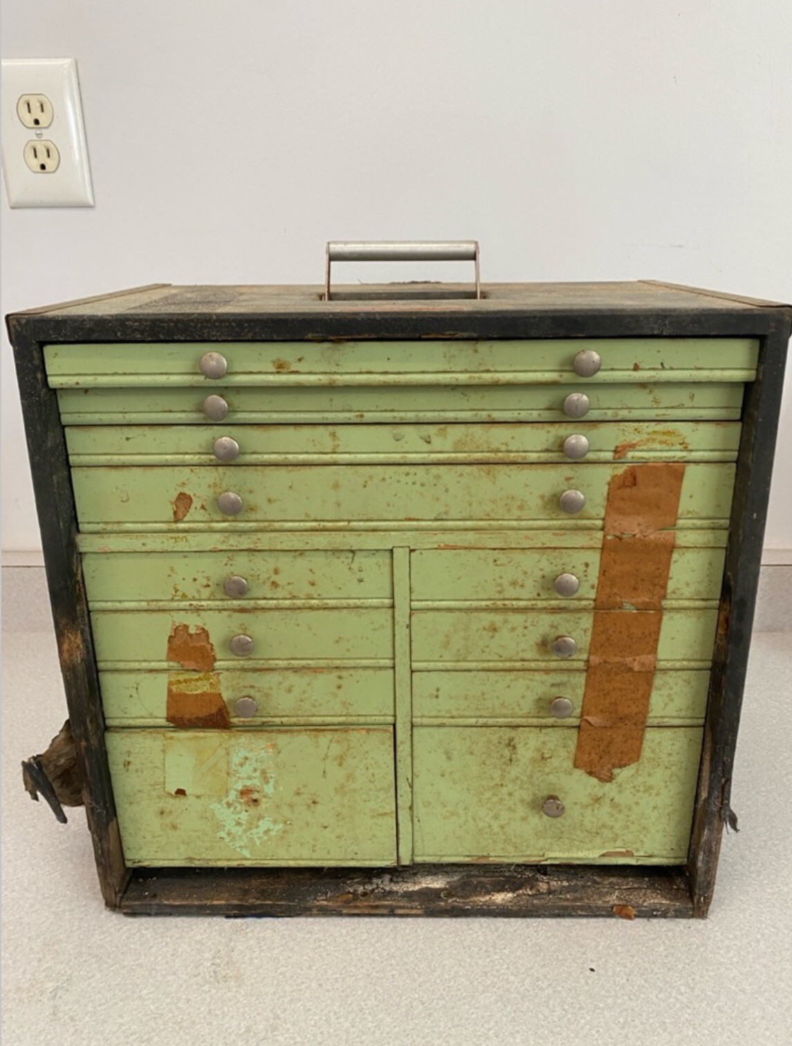 vintage metal dental W/ Instruments and Effects eBay