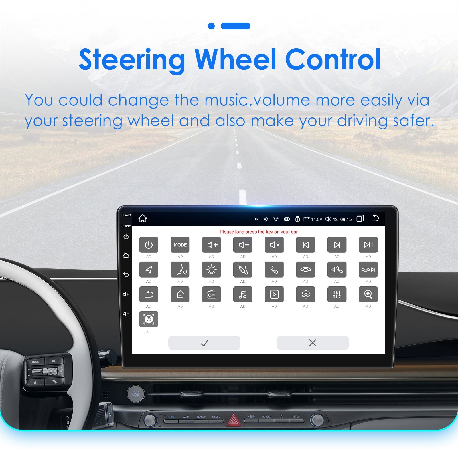 For Jeep Renegade 2016-20 Car Radio Stereo Carplay Android 12 GPS WiFi BT Player