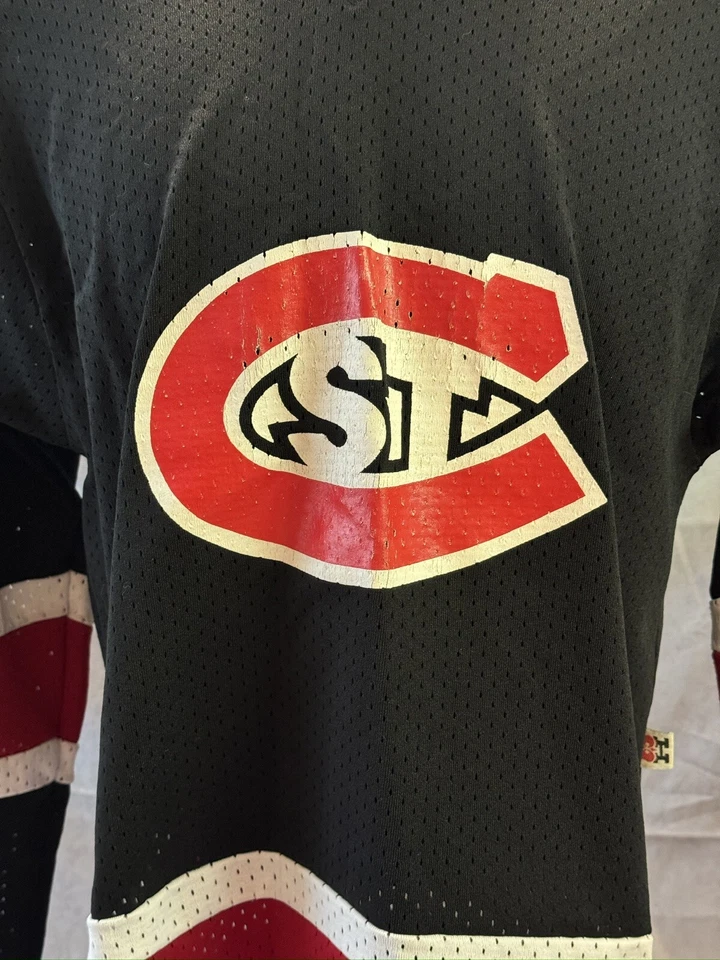 VTG St. Cloud State Huskies Hockey Jersey Men's Large Hooter Sportswear Vintage - Image 2 of 4