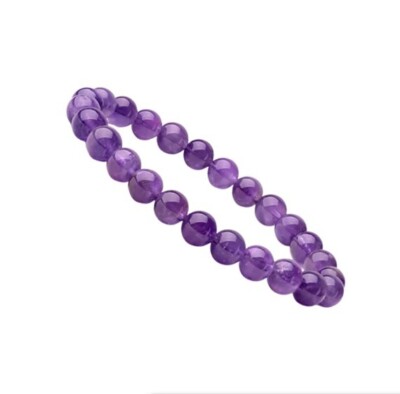 Kristall 8 mm Perlen Armband - Heilschutz Natürliche Energie Schmuck