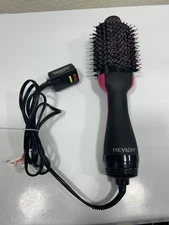 Revlon One-Step Volumizer Hair Dryer RVDR5222 Oval Black Pink 2.8" Brush USED