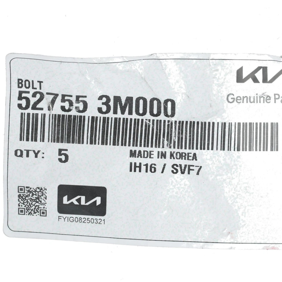 Nuevo perno de rueda OEM Kia 2015-2024 K900 Sedona Stinger 52755-3M000 Foto 4 de 4