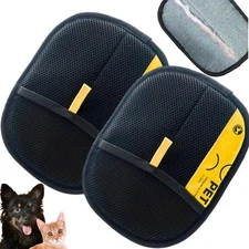 Pet Hair Removal Electrostatic Gloves, Two-way Sticky Hair Pet Grooming Epilator