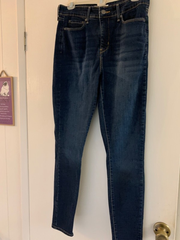 Levi Strauss Signature Totally Shaping High Rise Skinny Jeans Size 4M W27 L30