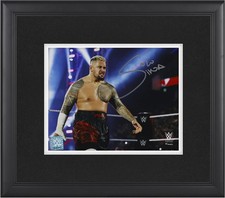 Solo Sikoa WWE Framed Autographed 8