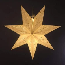 Paper Star Lantern Lampshade Star Light Cover Garland Lantern Pendant Xmas Tr...