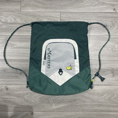 Masters Golf Drawstring Bag Green White Masters Tournament Event Like New