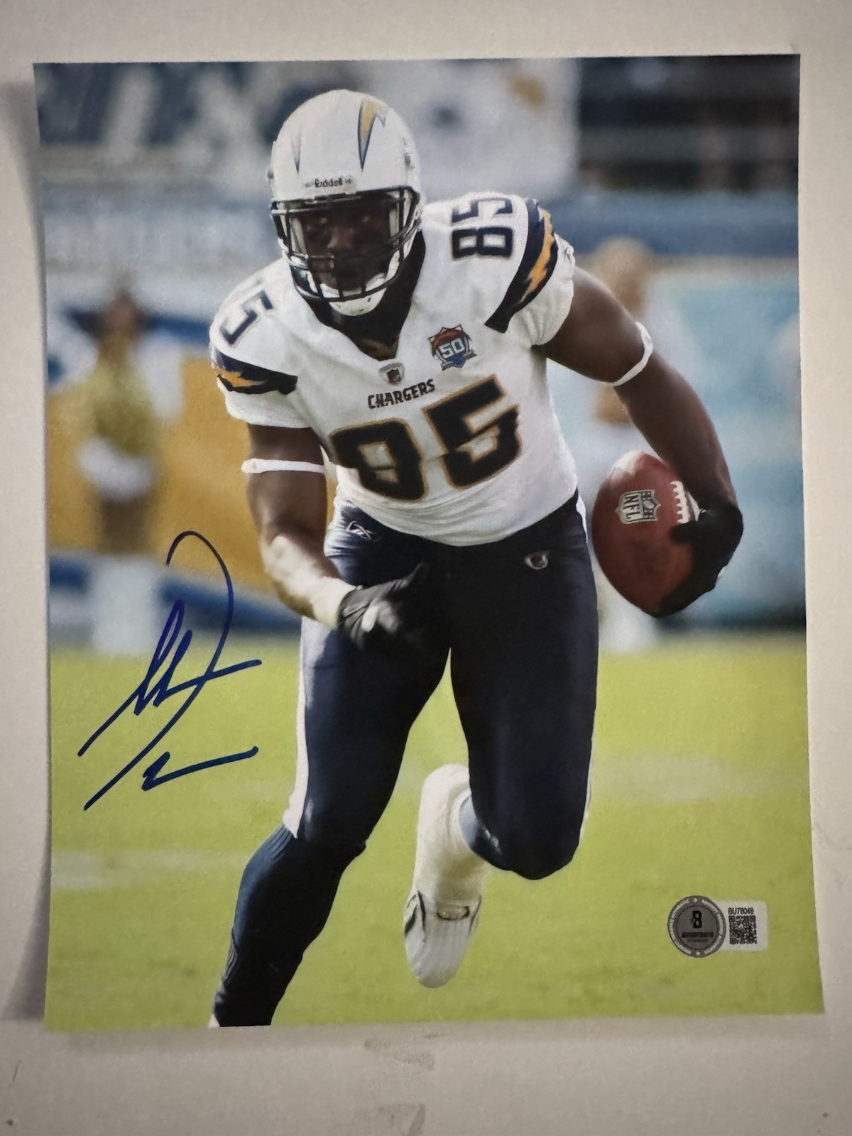 Antonio Gates Autographed Signed Los Angeles Chargers 8x10 hof chargers Beckett Coa 