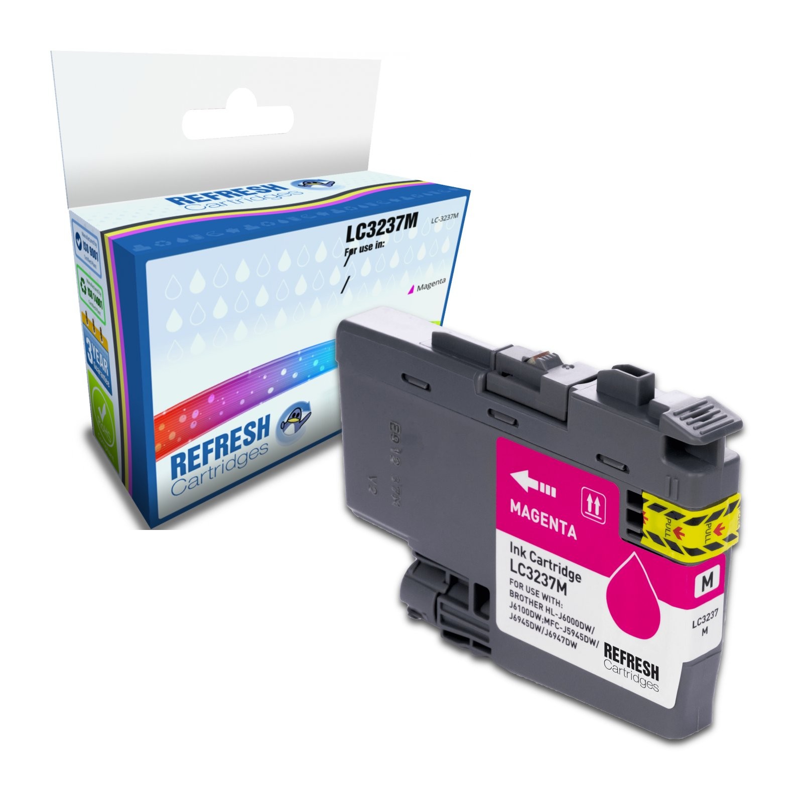 Refresh Cartridges Magenta LC3237M Ink Compatible With Brother Printers