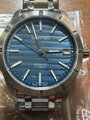 Eberhard Aquadate Plus Size 41041 CA Wrist Watch for Men Used Eccelle