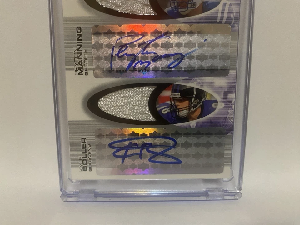 2004 SP Game Used Authentic Fabrics Peyton Manning Boller Dual Auto #50/50 - Image 4 of 4