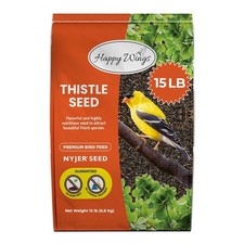 Finch Feeding - Happy Wings Nyjer Thistle Bird Seed 15 lbs