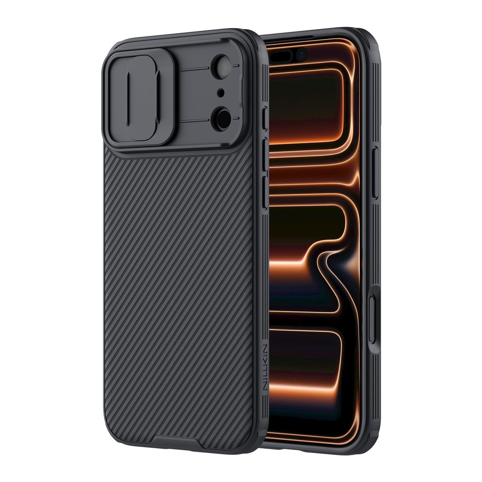 Nillkin for iPhone 17 Pro Max Case with Slide Camera iphone 17 Max, Black
