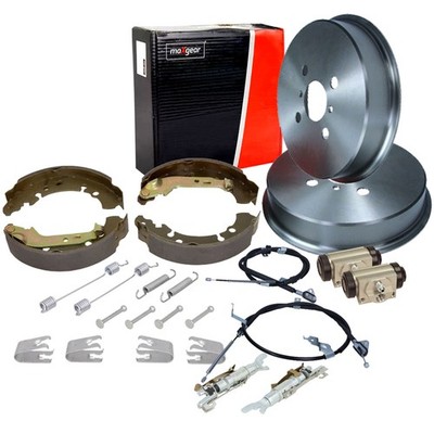 MAXGEAR Bremstrommel Bremsbacken Nachsteller Rep-Satz Hinten für TOYOTA YARIS P9