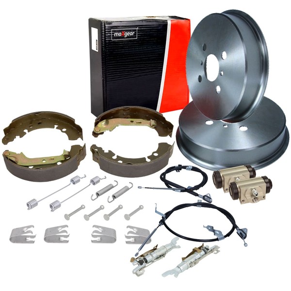 Maxgear Bremstrommel Bremsbacken Nachsteller Rep-Satz Hinten FüR Toyota Yaris P9-image
