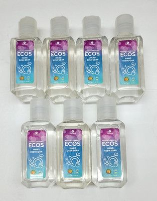 Lot of 7 Ecos Travel size Liquid Hand Dish Washing Soaps 4 fl oz each
