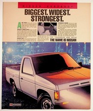 Vintage Nissan Hardbody Pickup Truck Ad Original Magazine Advertisement D21
