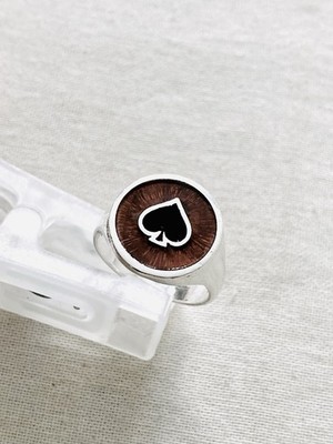 The Great Frog Round Ace With Enamel Ring (size Q) (RRP £230)