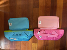 Trader Joe's Mini Insulated Tote Bag Bundle Pink  Light Blue New  
