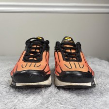 Nike Air Max Plus 3 GS Shoes Youth Size 5.5Y Orange Black Tuned Air Sneakers