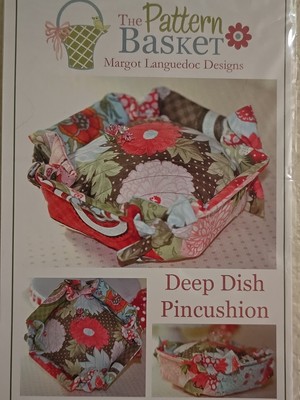 The Pattern Basket Deep Dish Pincushion Floral Modas Bliss Pattern