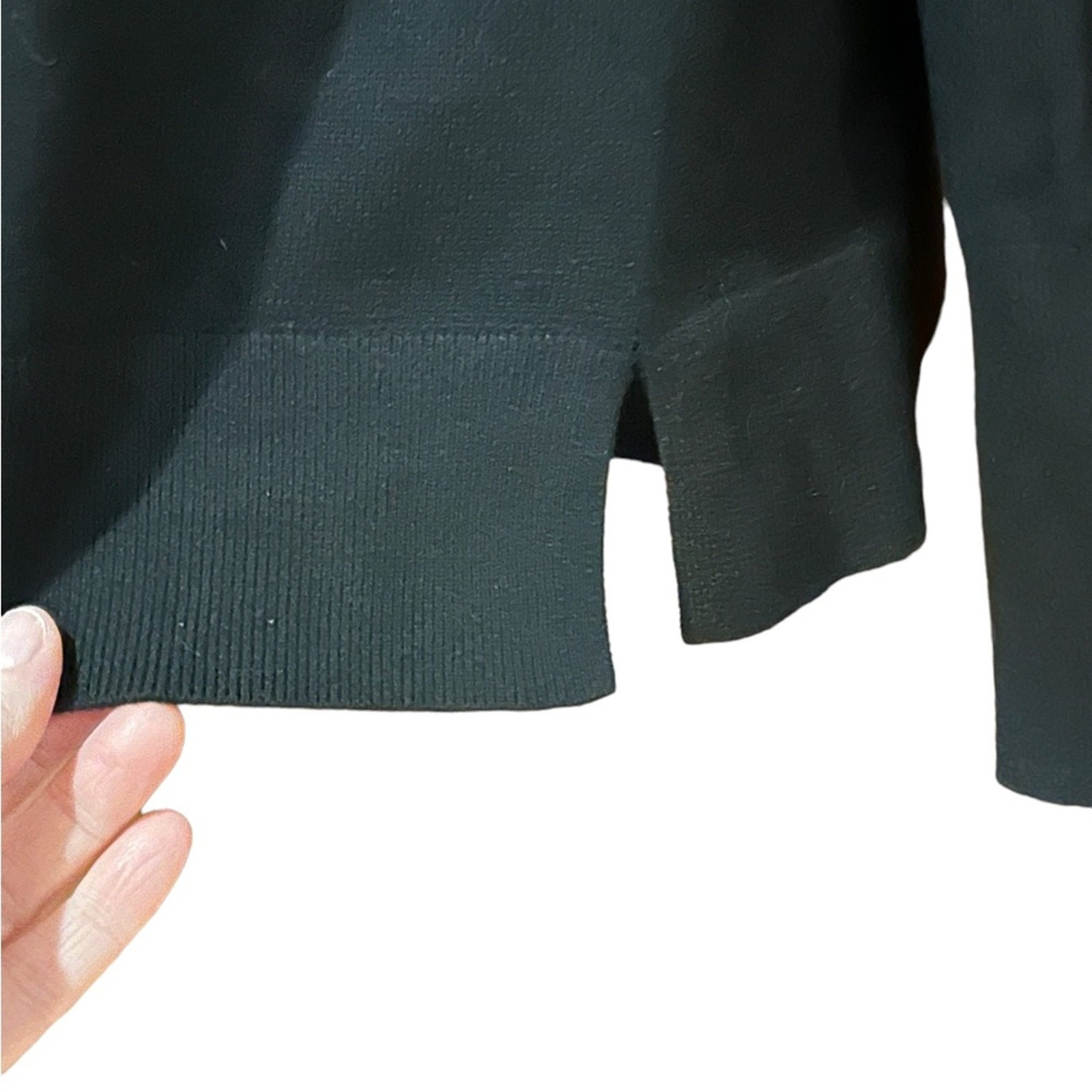 Loft Womens Medium Basic Black Crew Neck Sweater … - image 4