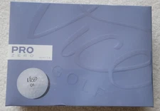 Vice Pro Zero White Premium Golf Balls 1 Dozen New & Sealed 