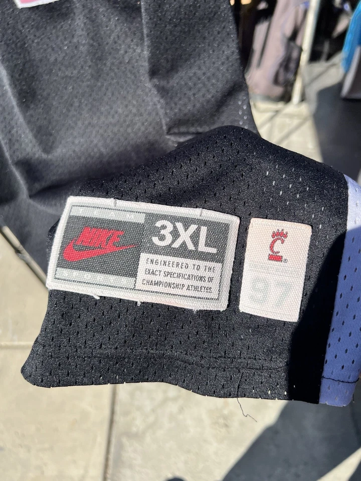 Nike Team Cincinnati Bearcats 97' Retro Fortson #25 Basketball Jersey Men Sz 3xl - Image 3 of 4