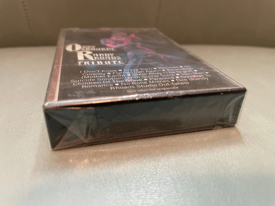Sealed Ozzy Osbourne Randy Rhoads Tribute Cassette Tape Gold Stamp Promo - Image 4 of 4