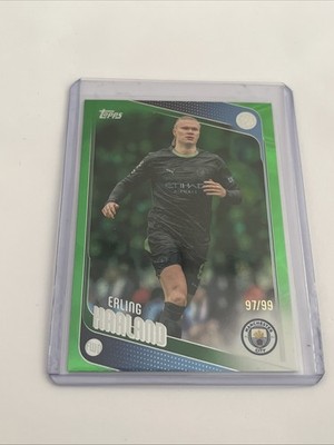 2026 Topps Flagship Green Erling Haaland Manchester City /99