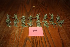 Marx Army Battleground 16-Piece Lot of Vintage American Soldiers Tank M - MPC
