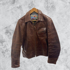 AERO LEATHER blouson lining blanket leather j...