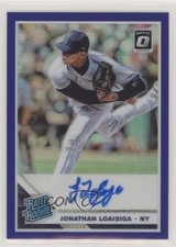 2019 Panini Donruss Optic Purple Prizm /125 Jonathan Loaisiga #RRS-JL Auto 2g6