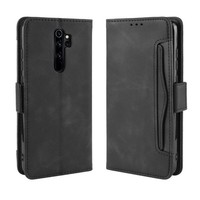 KlapphüLle FüR Xiaomi Redmi Note 8 Pro, Mit Kartenfach, Schwarz
