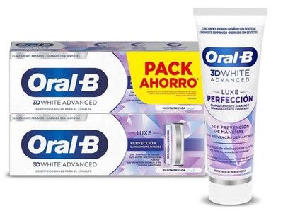 2x Oral B Zahnpasta 3D White Advanced Luxe Perfection Whitening Zahnpasta 75 ml