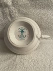 253e Vintage Crown Staffordshire TeaCup & Saucer CRS2 Orange Berries Grape Vines — photo 8