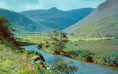 Isle of Arran Vintage Postkarte um 1960 Glen Rosa Schottland