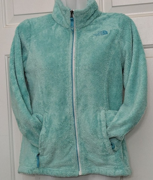 Girls THE NORTH FACE Size M Osolita Fleece Jacket Green Aqua .