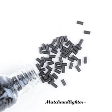 Lot of 10 lighter flints Black replacement for fluid/gas lighters,Ships from USA