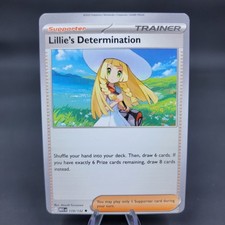 Pokemon TCG Error Miscut Lillie's Determination 119/132 Mega Evolution Near Mint