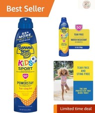 Family Size Kids Sunscreen Spray SPF 50, Lightweight  Tear-Free Formula 9.5oz